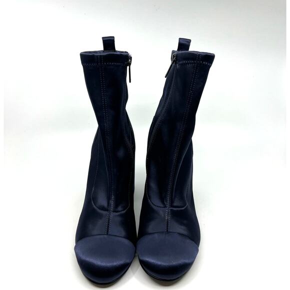 Marc Fisher ICELA Blue Satin Ankle Booties Women's 6 US - Picture 4 of 9